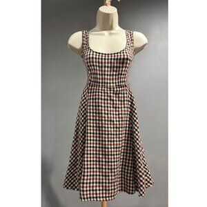 Harlow Plaid Fit & Flare Dress – Size Small
